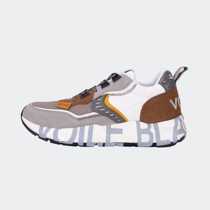 VOILÉ BLANCO Zapatillas Blancas De Voile Marrón