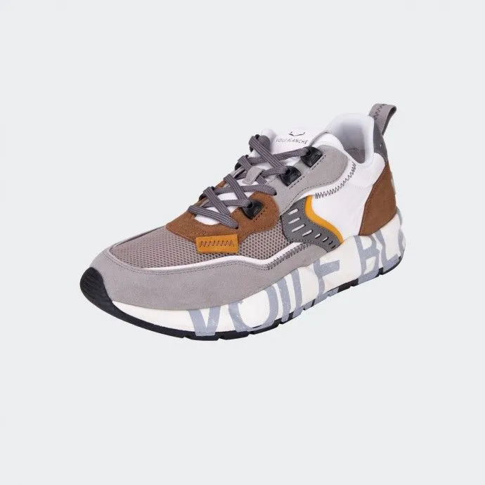VOILÉ BLANCO Zapatillas Blancas De Voile Marrón