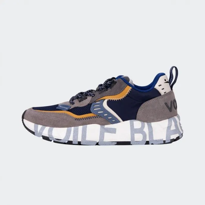 VOILÉ BLANCO Zapatillas deportivas de gasa blanca azul marino