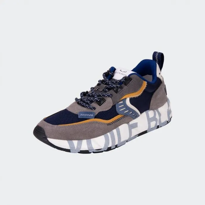 VOILÉ BLANCO Zapatillas deportivas de gasa blanca azul marino
