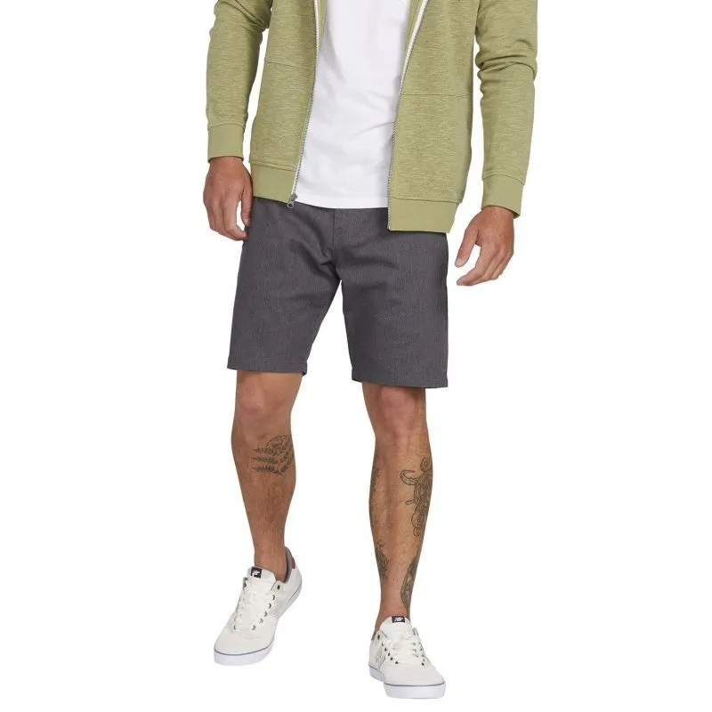 VOLCOM FRICKIN MODERN STITCH 19 SHORTS  CHARCOAL HEATHER