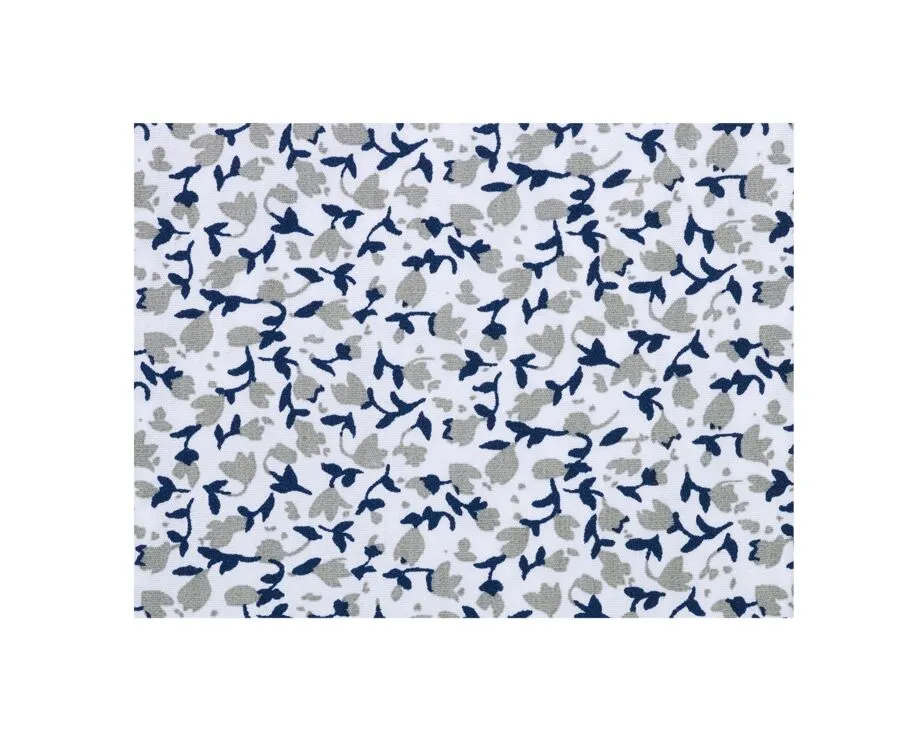 WHITE COTTON SHIRT WHITE TAUPE FLORAL PRINT  HÉMÉRIC SALES