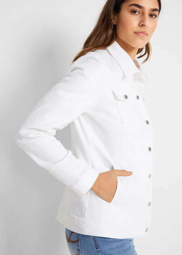 White denim jacket.