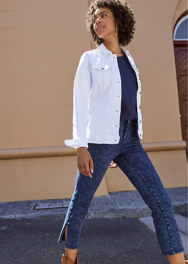 White denim jacket.
