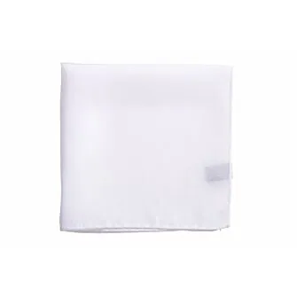 White Mulberry Silk Pocket Square