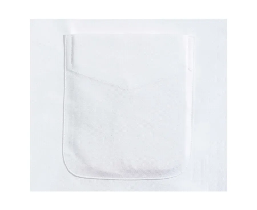 WHITE OXFORD SHIRT WITH CHEST POCKET  AMERICAN COLLAR  HAROLD