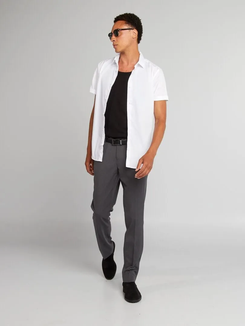 WHITE SHORT SLEEVE SHIRT  WHITE