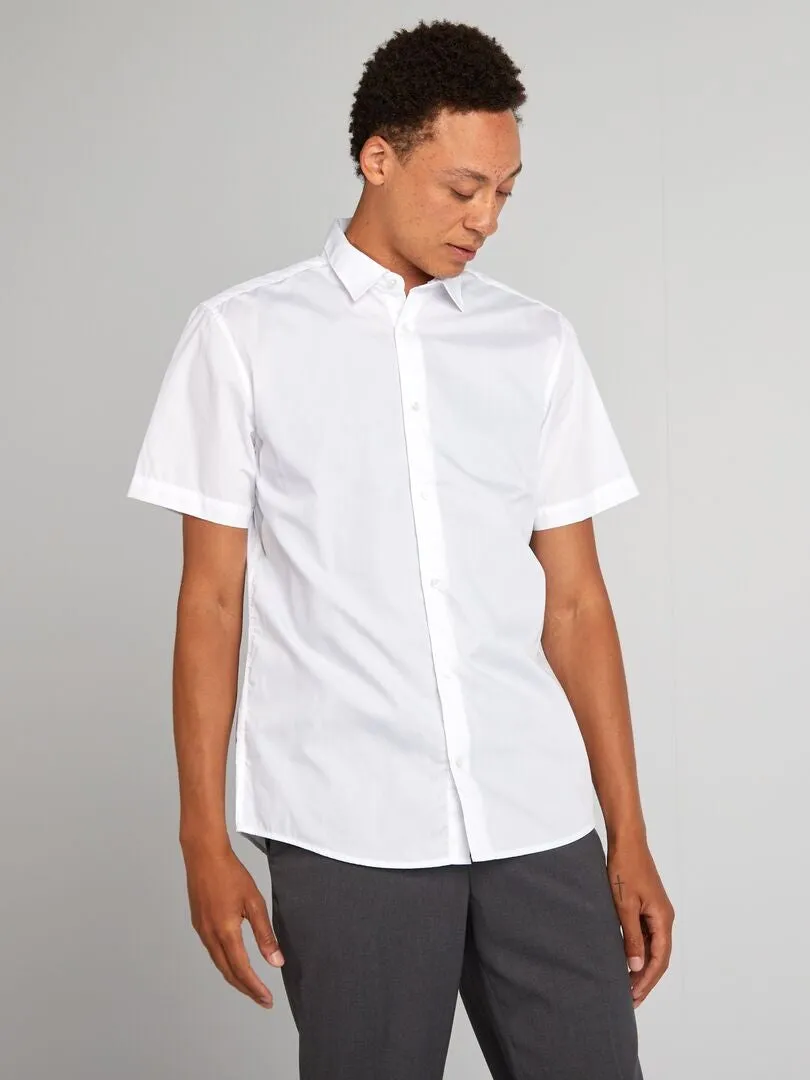 WHITE SHORT SLEEVE SHIRT  WHITE