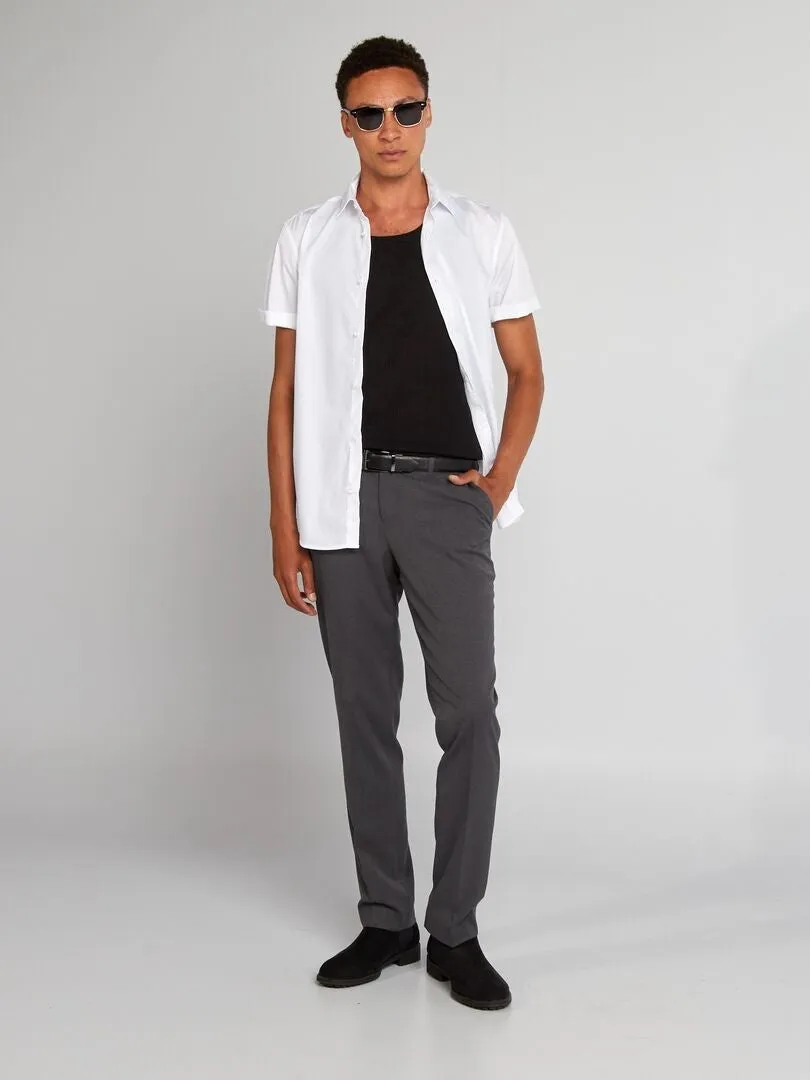 WHITE SHORT SLEEVE SHIRT  WHITE