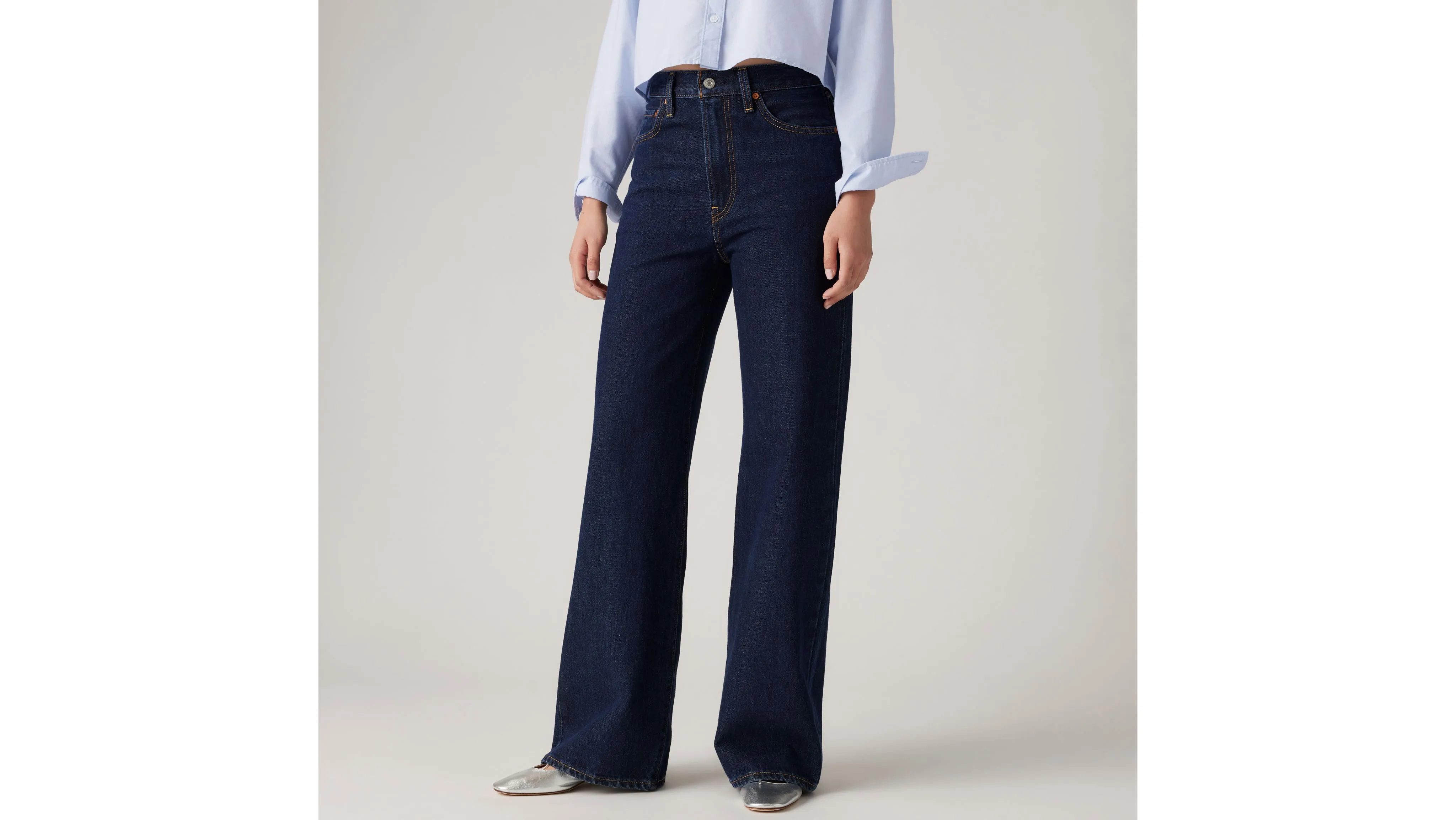 Wide Leg Jeans for Ribcage