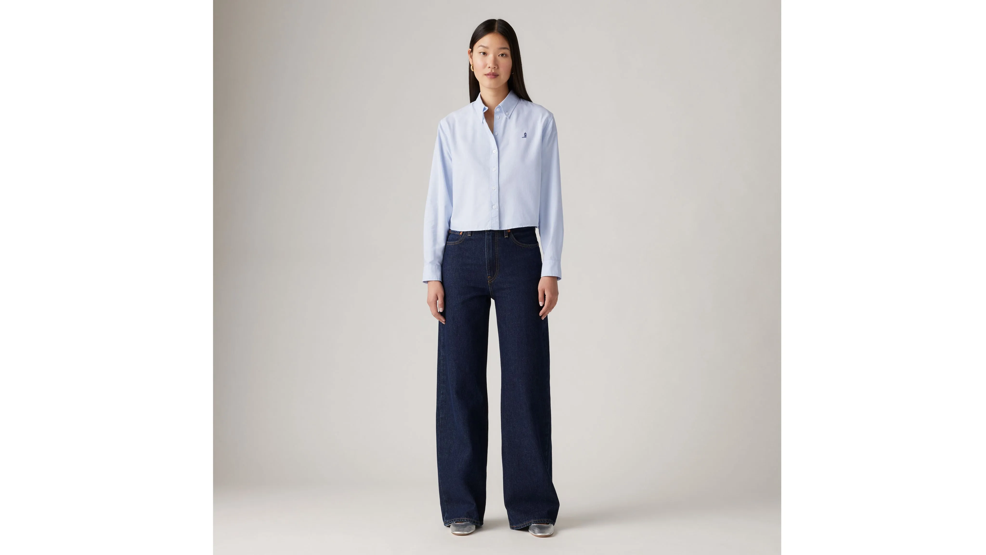 Wide Leg Jeans for Ribcage