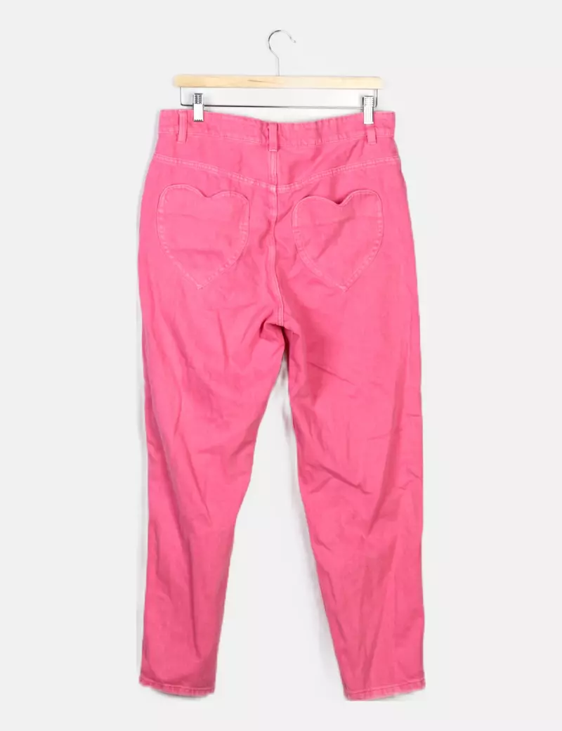 Wide Pink Lefties Jeans