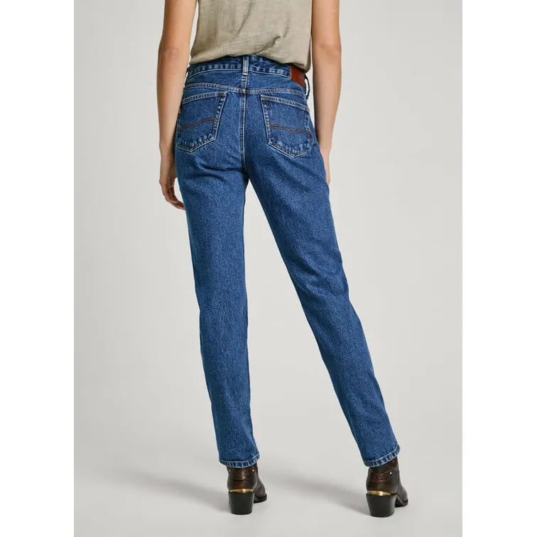 Women's Pepe Jeans Mary jeans, straight fit and medium rise.