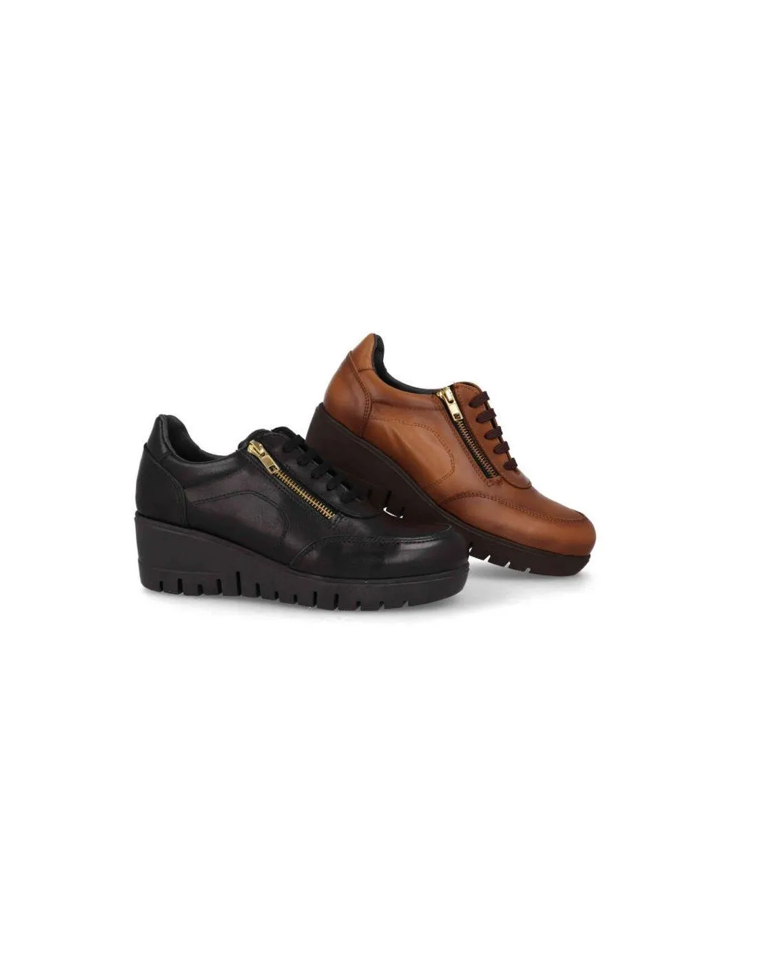 Women's shoes with comfortable zipper
