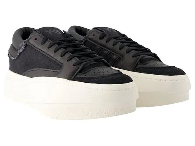Y3 ZAPATILLAS BAJAS CENTENNIAL  Y3  CUERO  NEGRO 