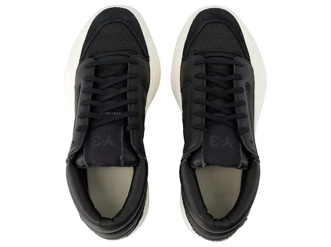 Y3 ZAPATILLAS BAJAS CENTENNIAL  Y3  CUERO  NEGRO 
