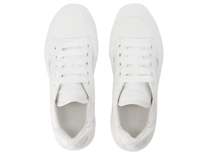 ZAPATILLAS DECK  ALEXANDER MCQUEEN  PIEL DE BECERRO  BLANCO 