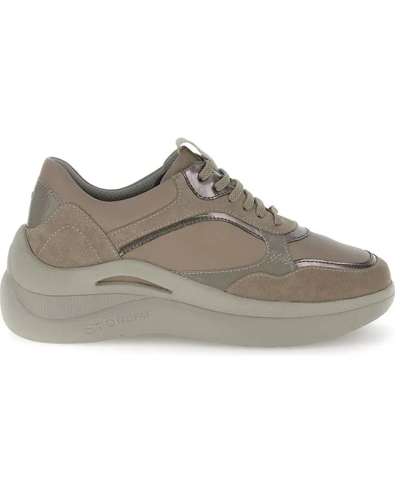 ZAPATILLAS DEPORTE STONEFLY  DE MUJER ROCHA 6 NAPPA LTHVELOUR 221678 MARRN  MARRóN