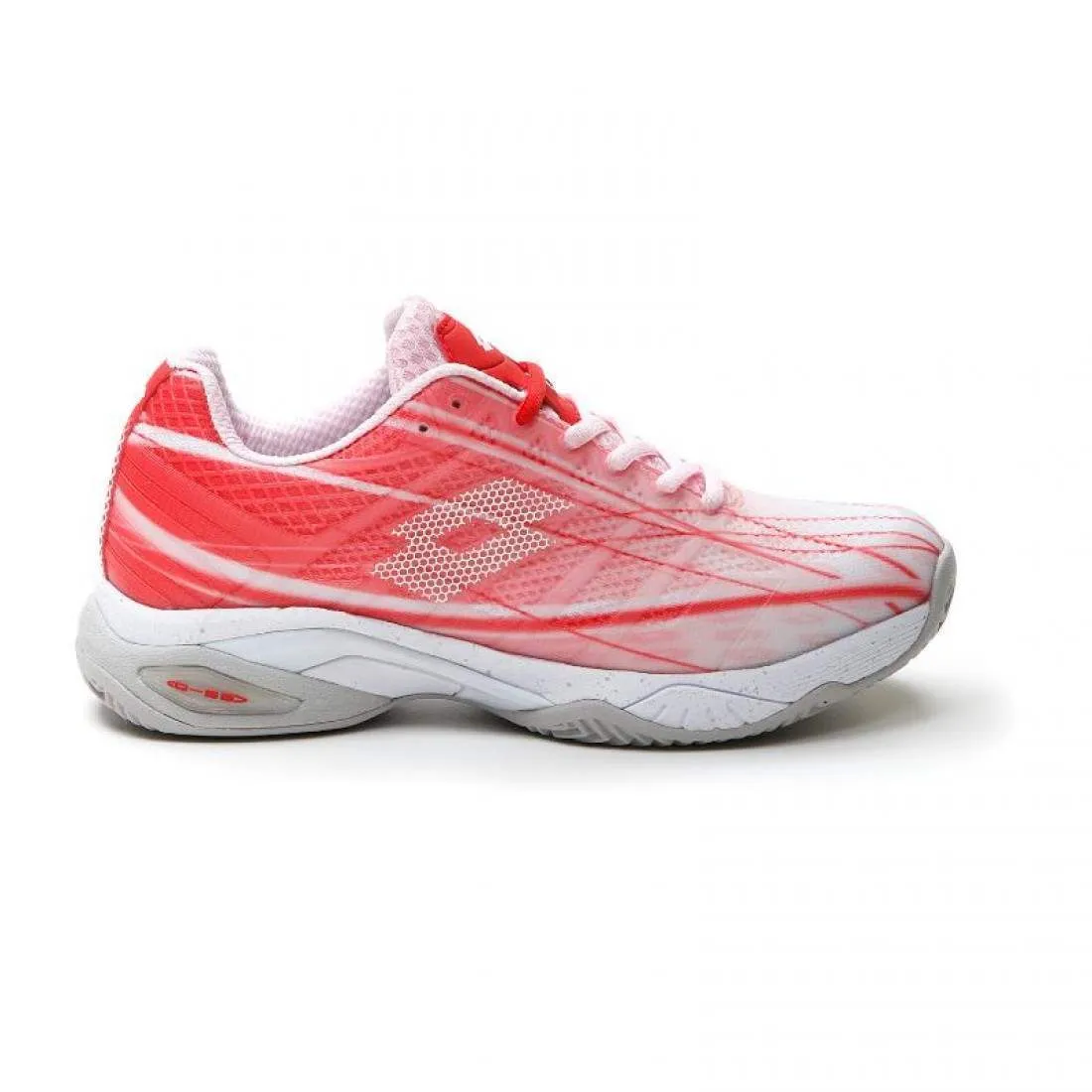 Lotto Mirage 300 Rojo Amapola Blanco Mujer Zapatillas by Lotto
