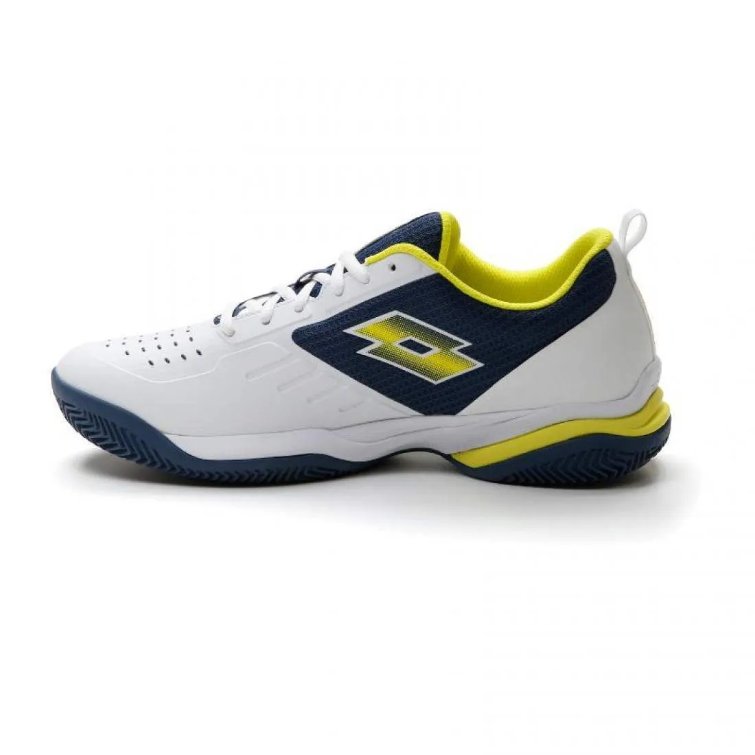 Lotto Superrapida 400 IV Blanco Amarillo Acido Azul Denim Zapatillas by Lotto