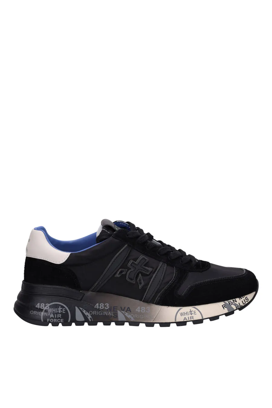 Black Sneakers with White Detail LANDER 7079