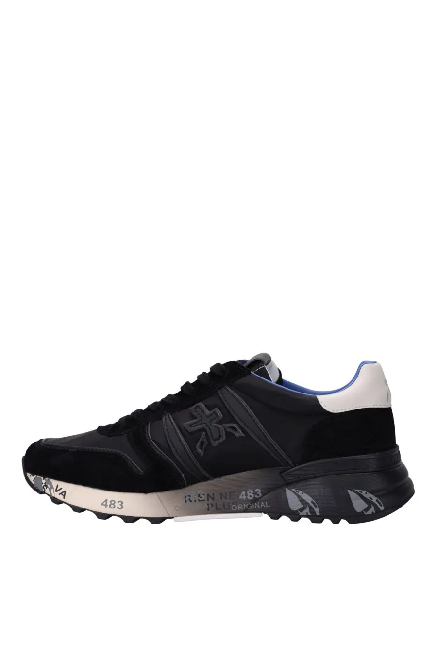 Black Sneakers with White Detail LANDER 7079
