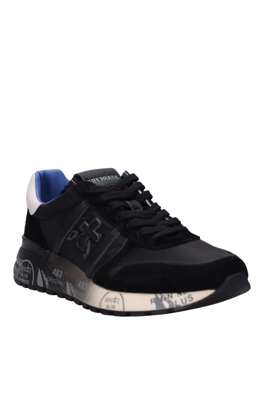 Black Sneakers with White Detail LANDER 7079