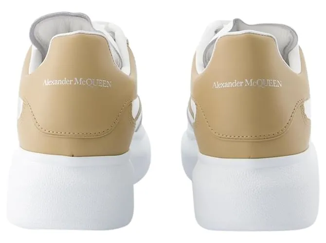 ZAPATILLAS OVERSIZE  ALEXANDER MCQUEEN  PIEL  BLANCO/CAMELLO 