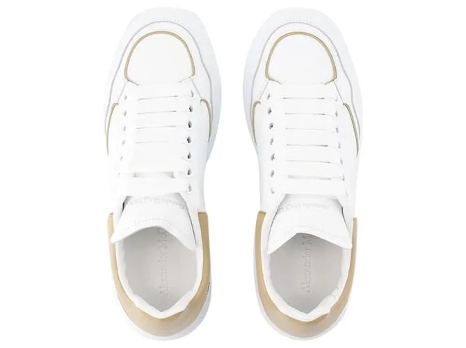 ZAPATILLAS OVERSIZE  ALEXANDER MCQUEEN  PIEL  BLANCO/CAMELLO 