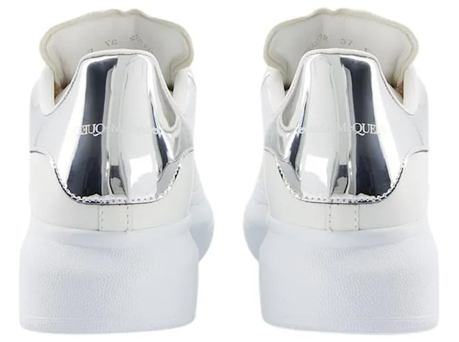 ZAPATILLAS OVERSIZE  ALEXANDER MCQUEEN  PIEL  BLANCO/PLATA 