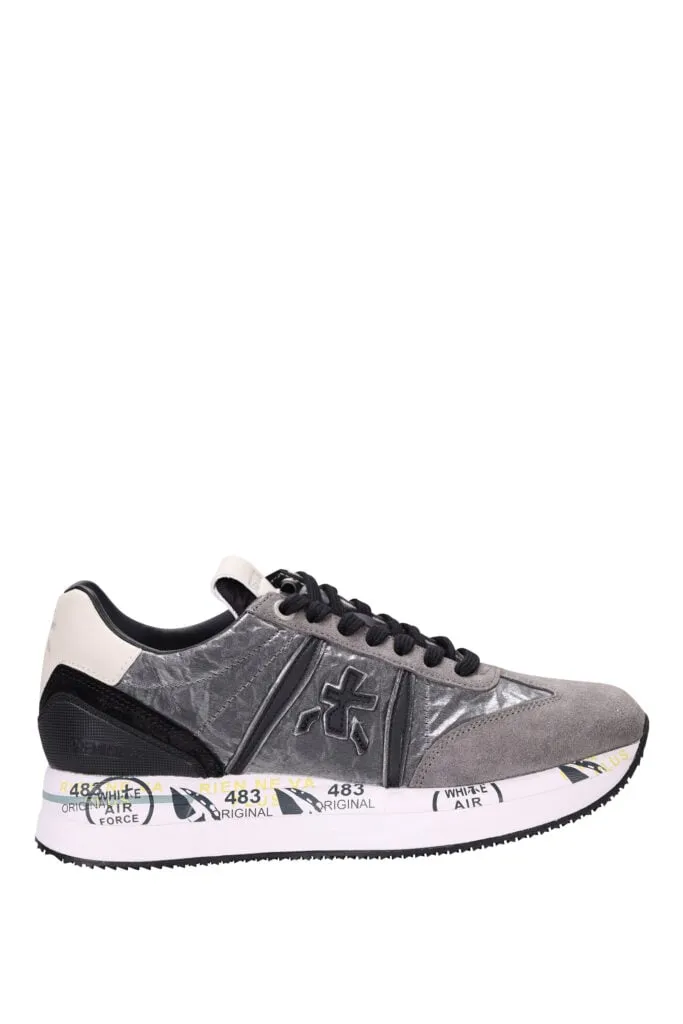 Silver and Gray CONNY 6986 Sneakers