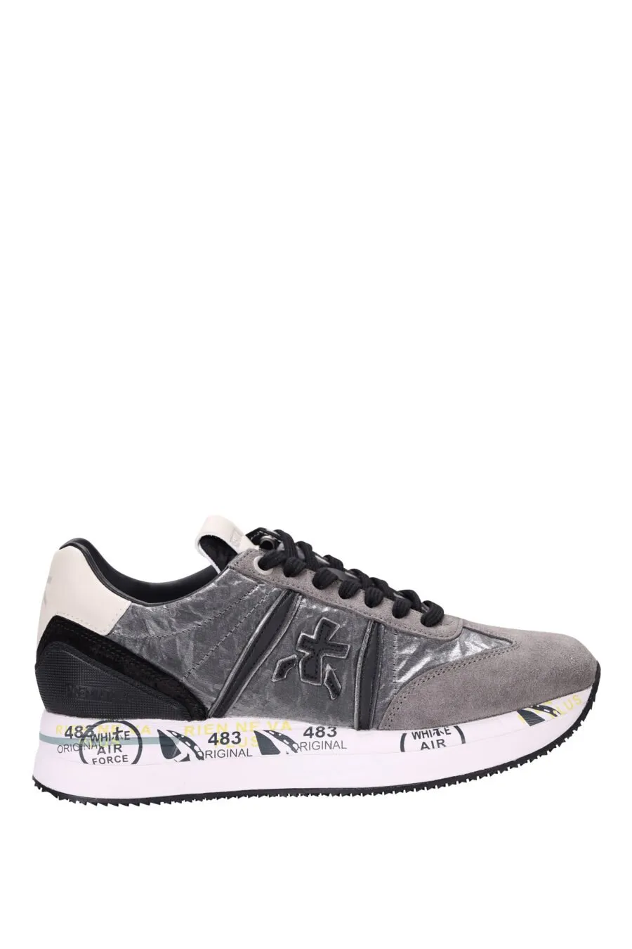 Silver and Gray CONNY 6986 Sneakers