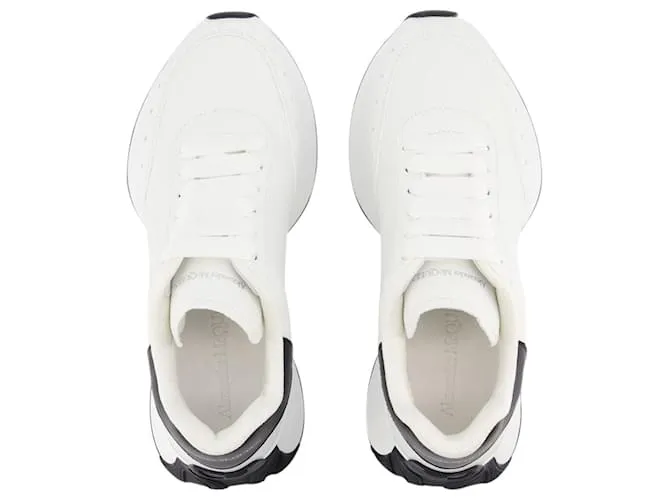 ZAPATILLAS SPRINT RUNNER  ALEXANDER MCQUEEN  CUERO  BLANCO/DE COLOR NEGRO 