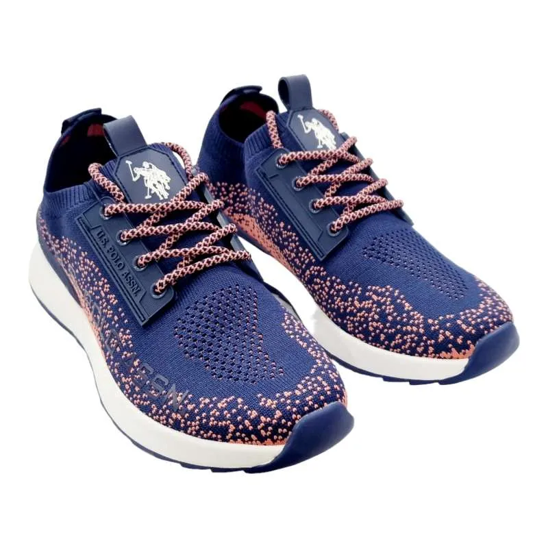 US Polo Assn Women's Navy Blue Memory Foam Sneakers