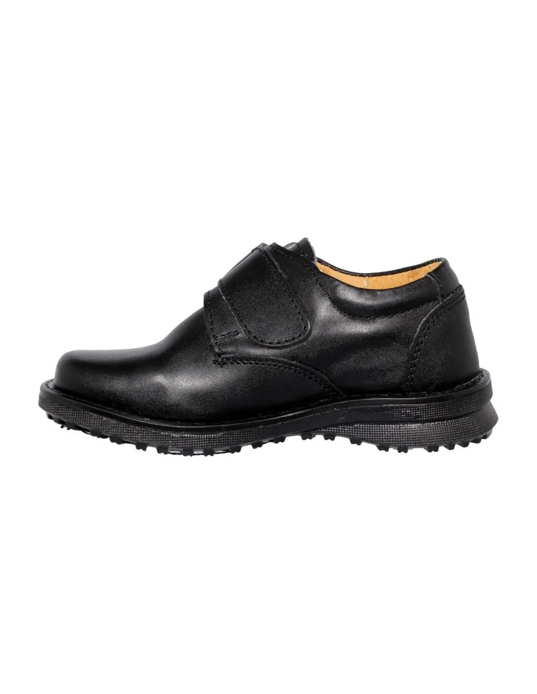 Boys School Shoes Style 0967Pi17 Pikudos Brand Simulated Leather Finish Black